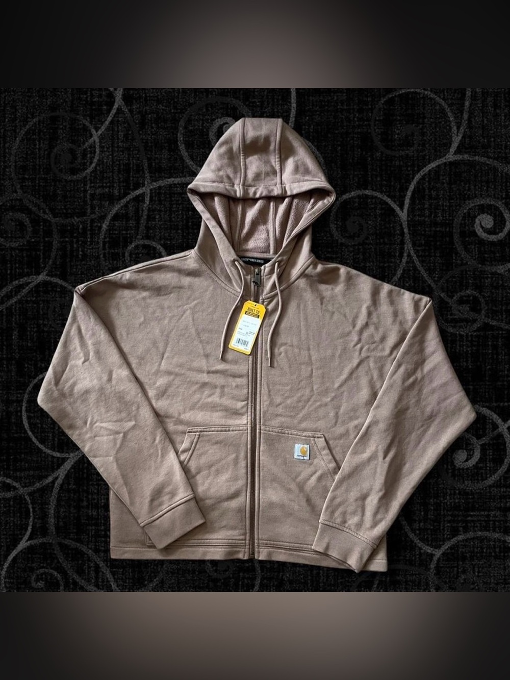 Carhartt Full-Zip Hoodie in Taupe Brown